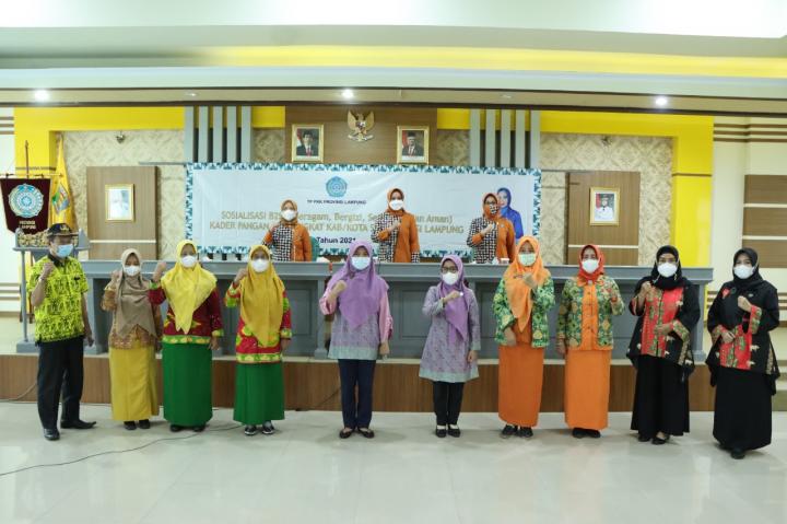 Ketua TP PKK Provinsi Lampung Buka Sosialisasi B2SA